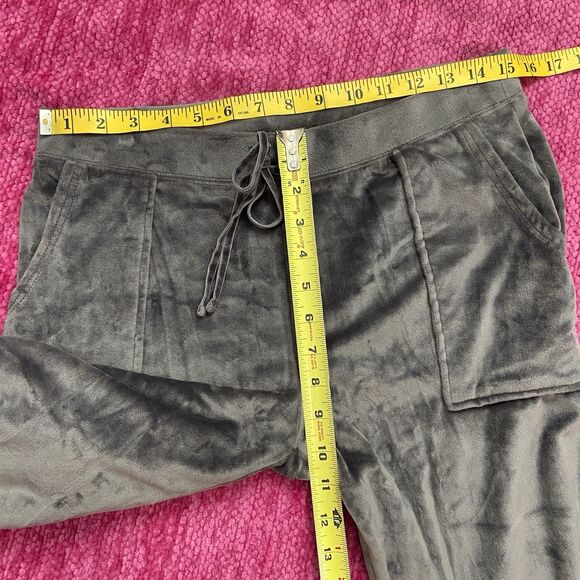 House Of Harlow 1960 Velour Velvet Jogger Pants Gray Size Medium - Picture 6 of 8